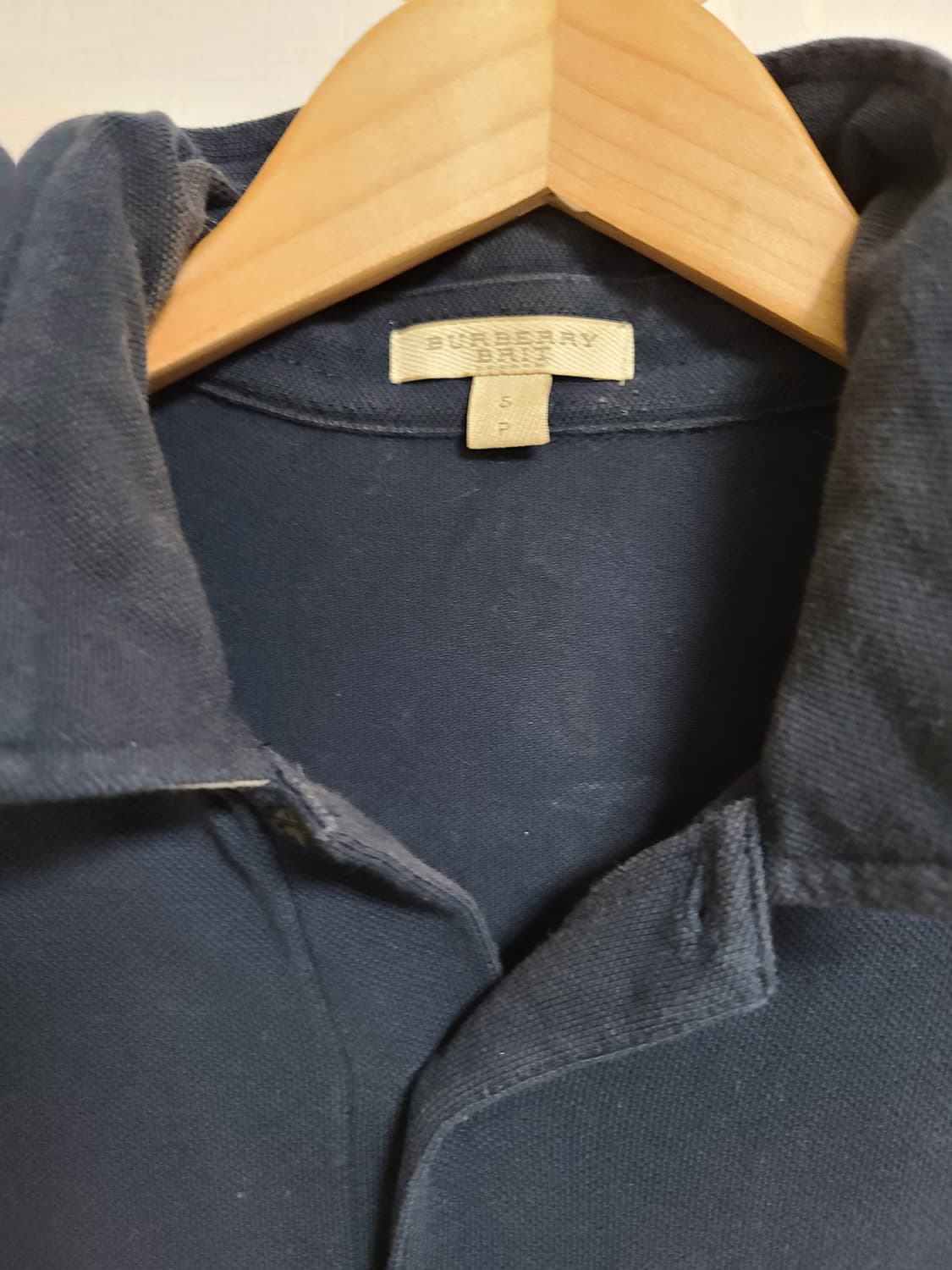 버버리 브릿 네이비 남성 폴로셔츠 S  90적당 상품이미지8