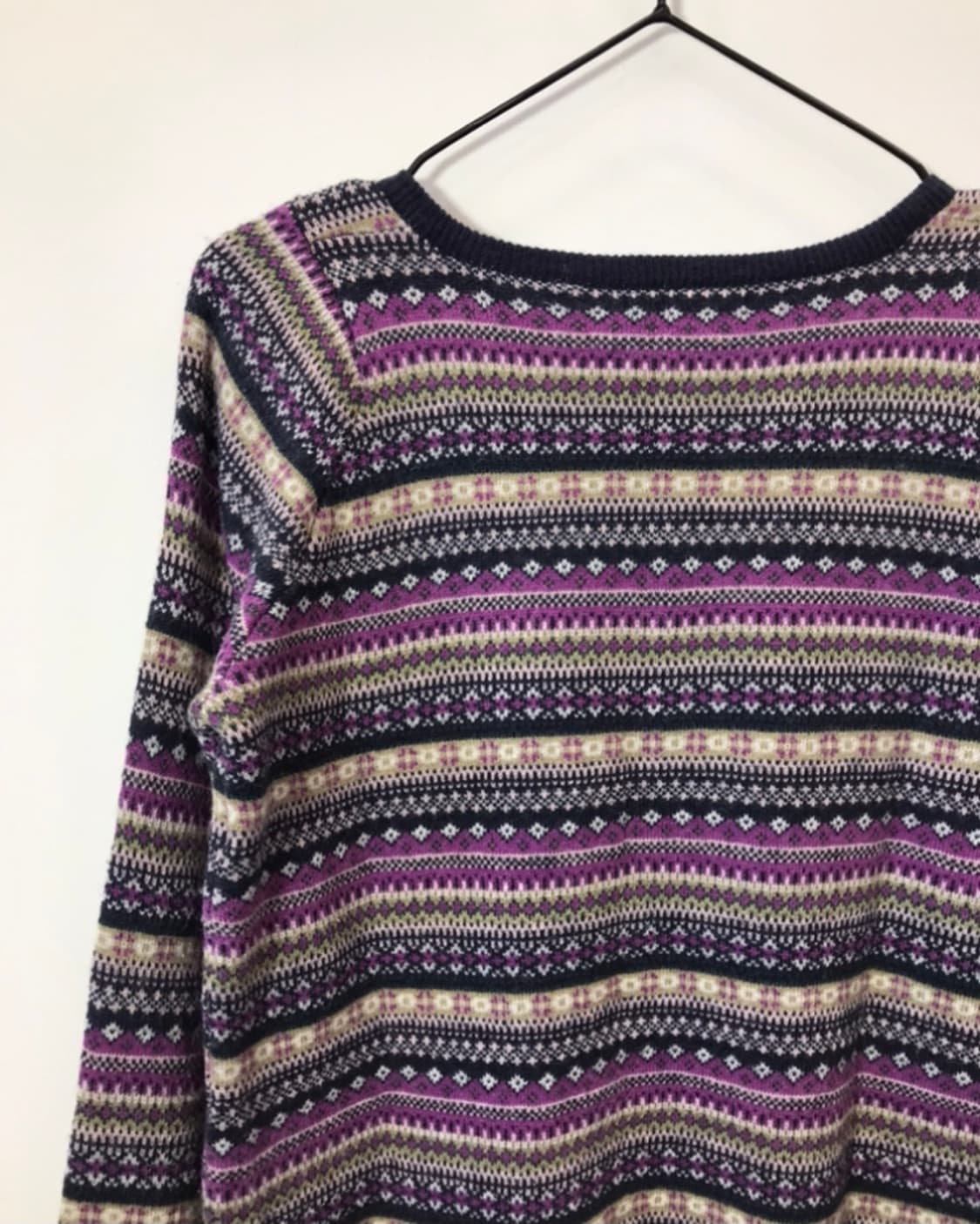Archives Japan Purple Ethnic Nordic Knit 상품이미지5