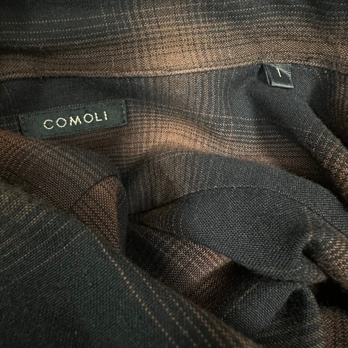 코모리 COMOLI 레이온 오픈카라셔츠 24SS Z01-02005 상품이미지3