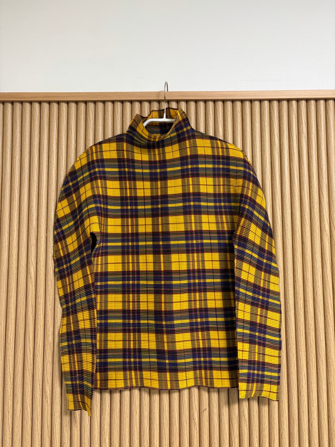 이세이미야케 미 체크 블라우스 상품이미지1