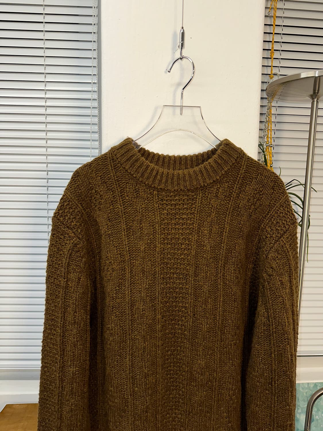 토마스모어 케이블 니트 오크브라운 L 상품이미지2