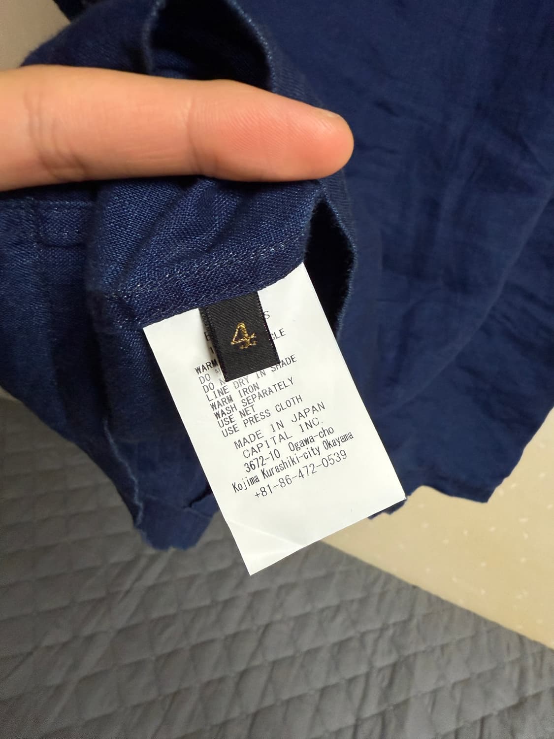 캐피탈 프렌치 크로스 린넨 알로하 셔츠 상품이미지4