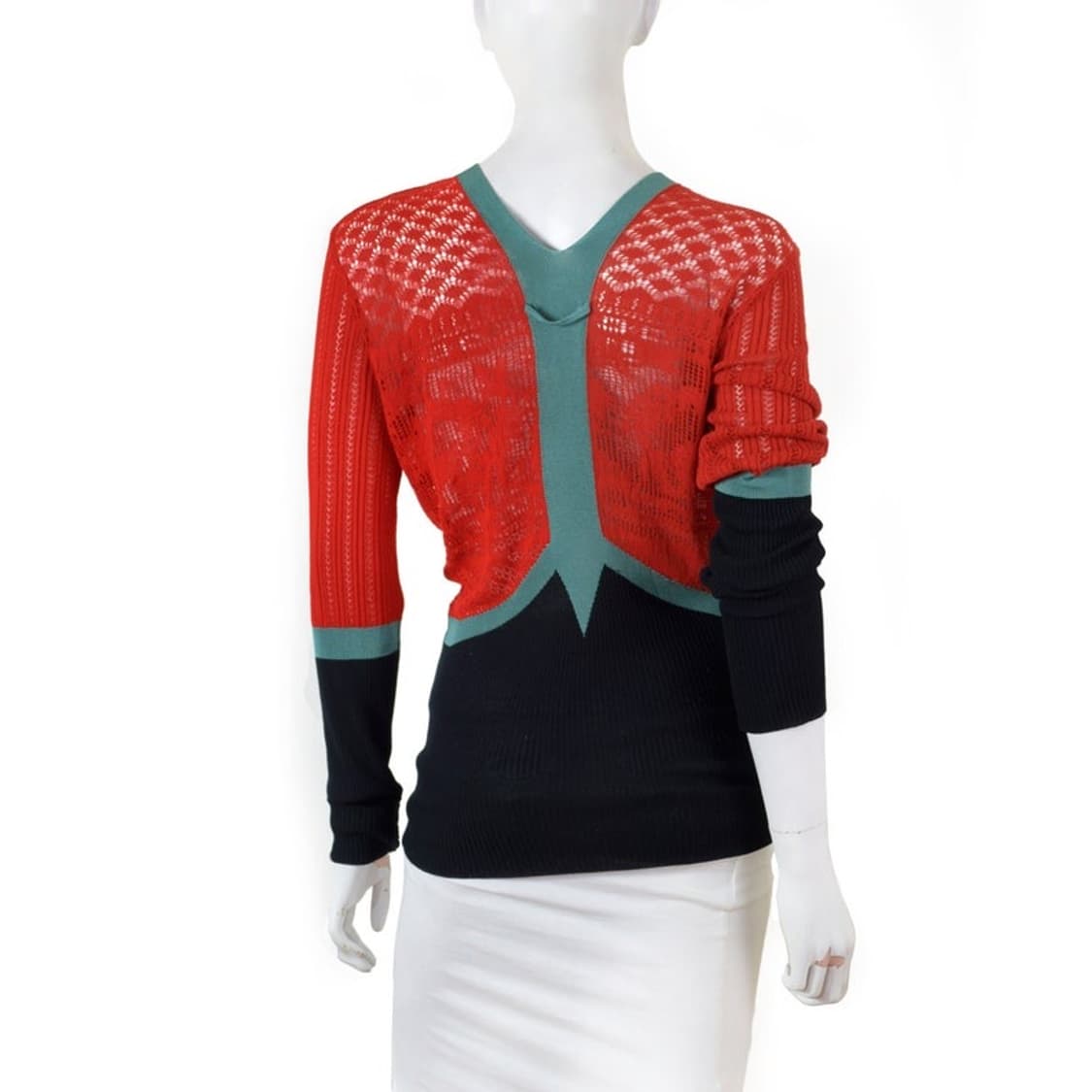 1990s Jean Paul Gaultier 코르셋 메쉬 가디건 상품이미지2