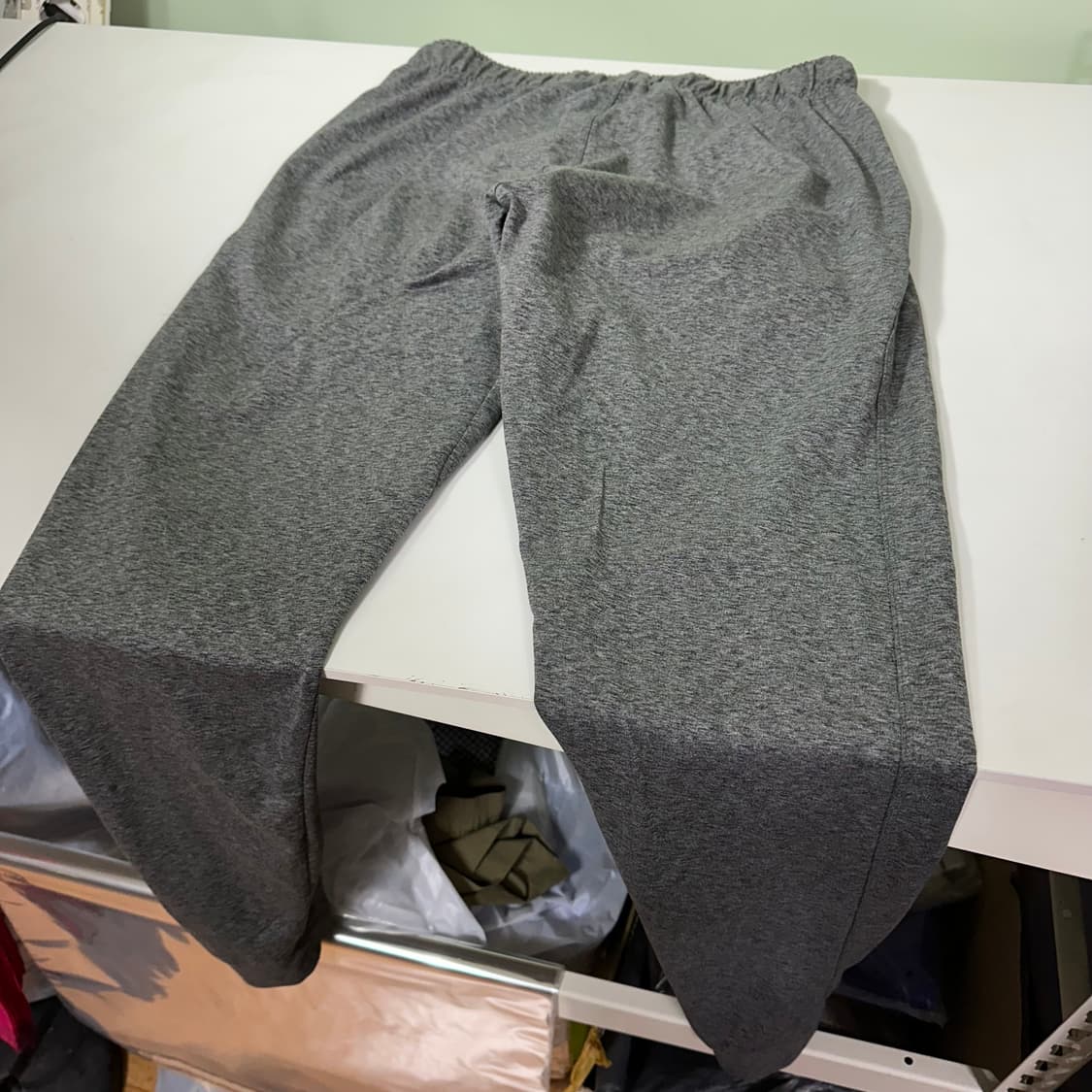 M 나이키 진그레이 스우시로고 머슬핏 스판덱스 트레이닝팬츠 상품이미지7