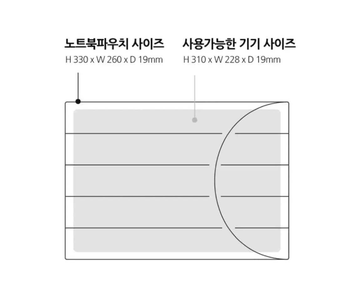 바쿠 헬로키티 노트북&태블릿 파우치 상품이미지6