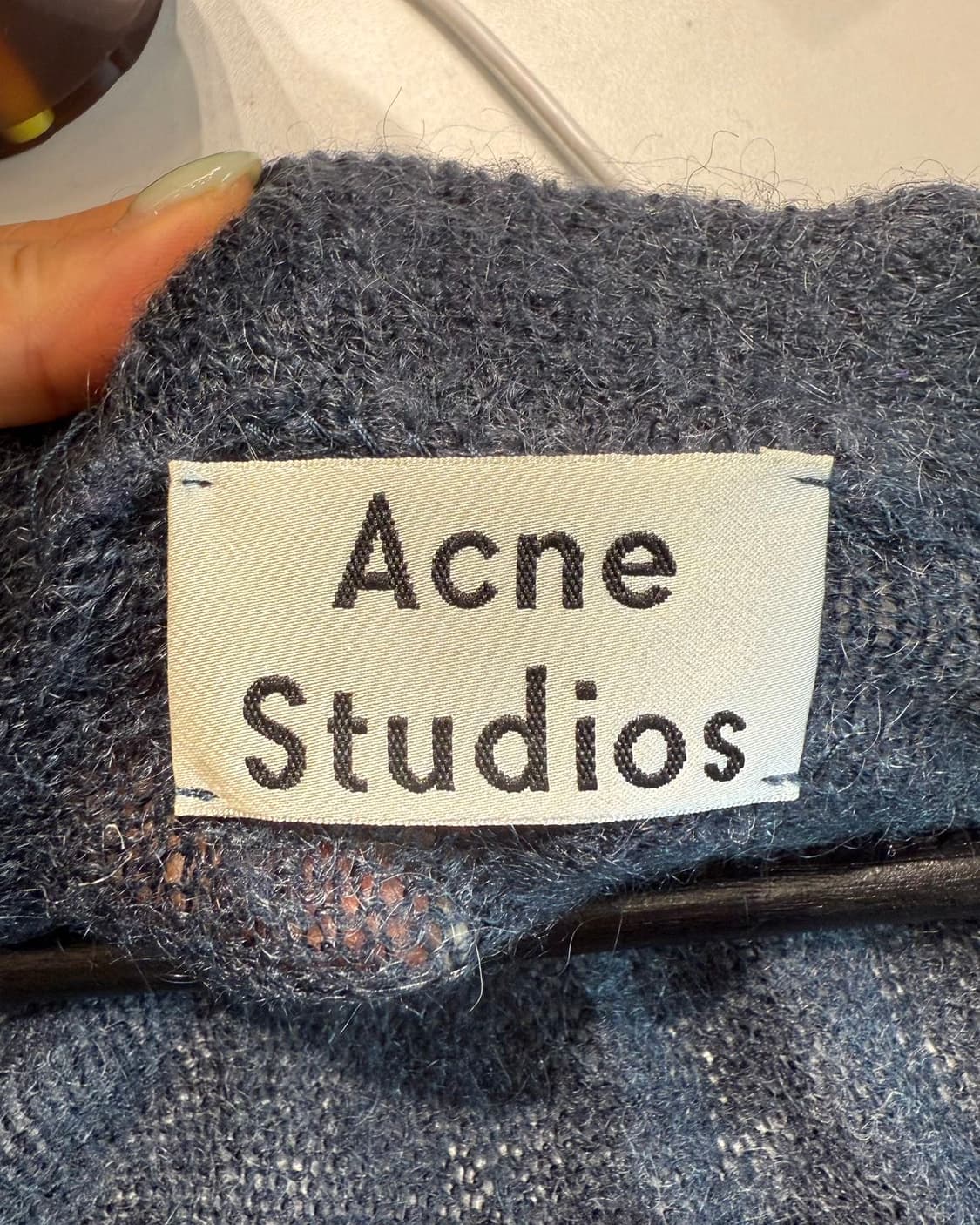 아크네 스튜디오 AW15 네이비 모헤어 가디건  상품이미지8