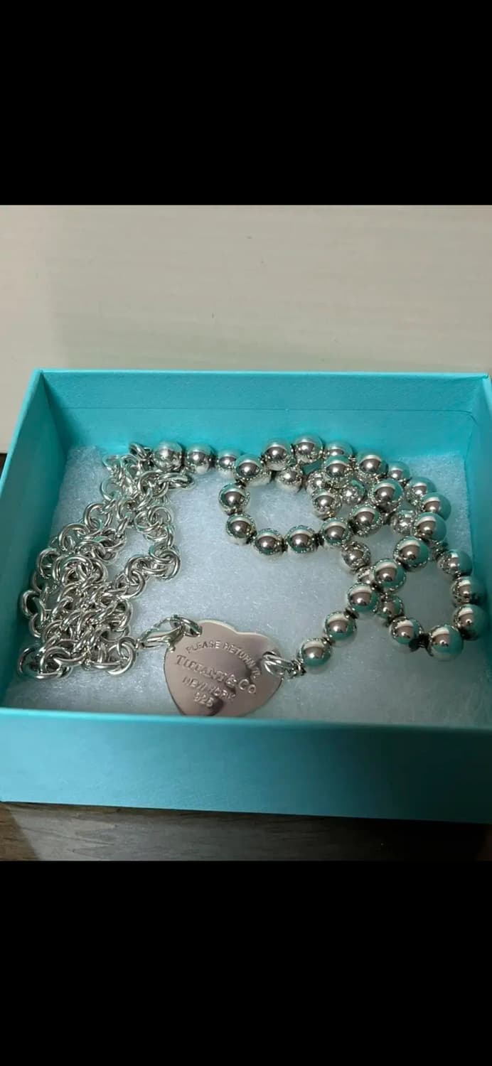 공홈가 212만원)) 티파니앤코(정품) 하트 태그 랩 네크리스 목걸이 상품이미지2