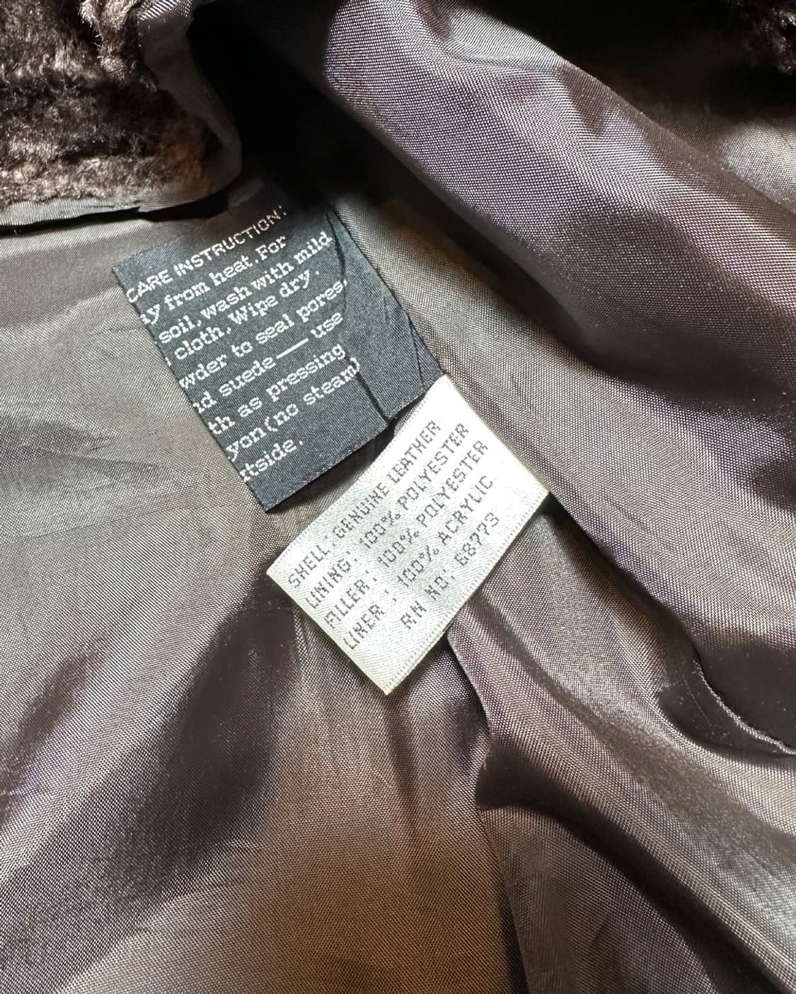 Cougar 헤비 리얼 레더 자켓 코트 상품이미지9