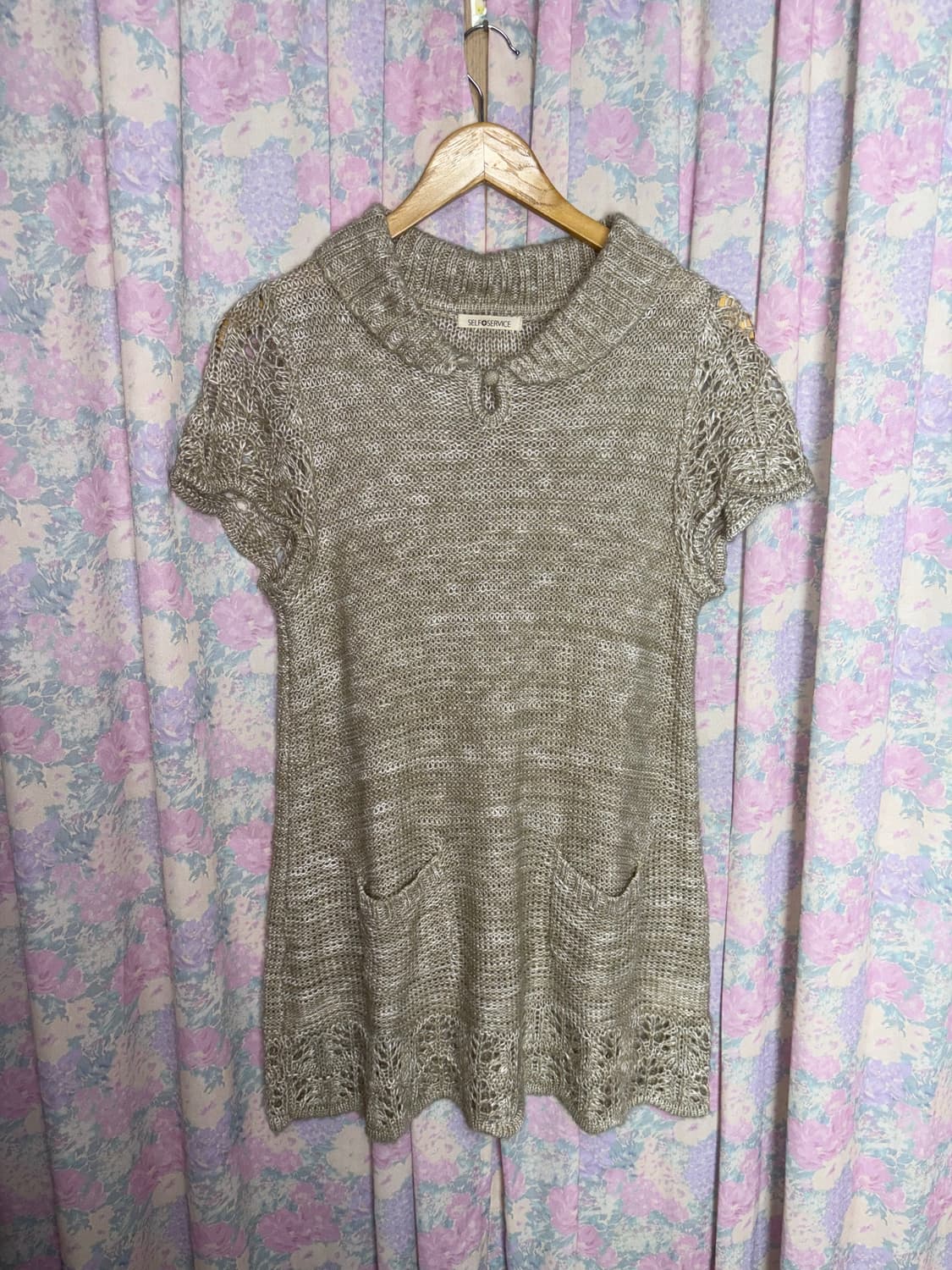 베이지 보카시 니트 원피스 상품이미지6