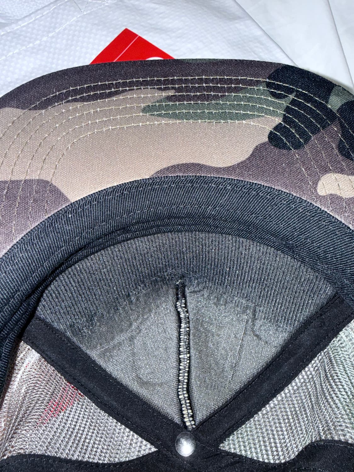 슈프림 SMD 메쉬 백 5-패널 우드랜드 카모 상품이미지3