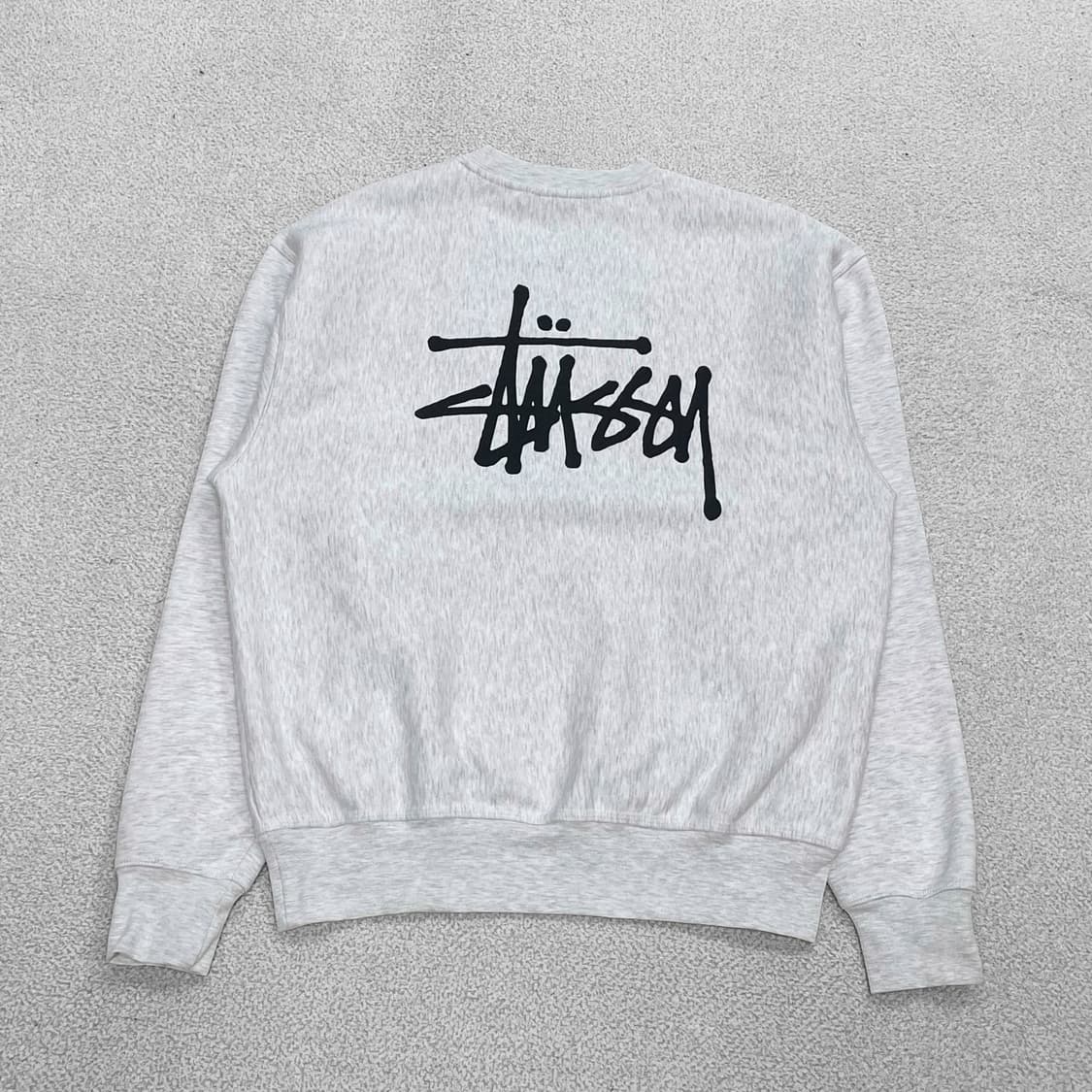 스투시 Stussy 베이직 로고 크루넥 맨투맨 에쉬헤더 상품이미지1