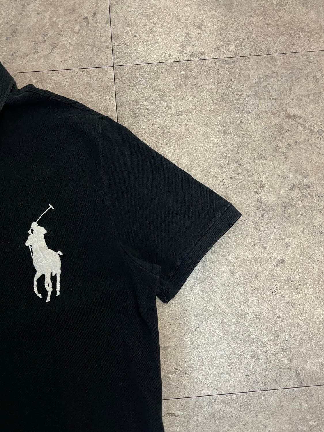 폴로 랄프로렌 빅포니 반팔 카라티 블랙 L #csz2576 상품이미지7