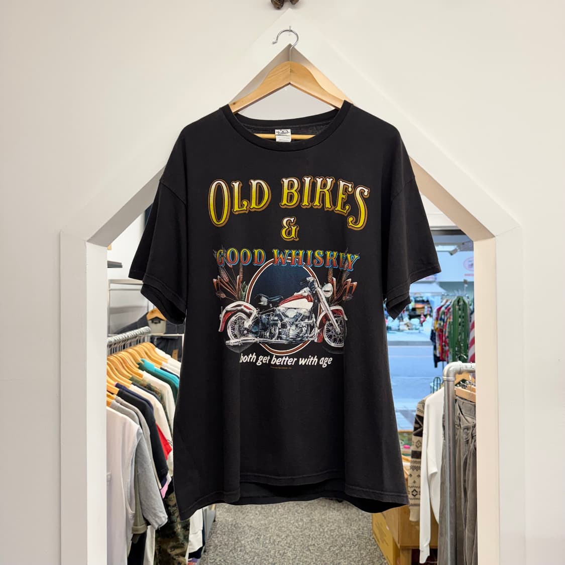 00s 올드바이크 & 위스키 빈티지 티셔츠 (XL)   상품이미지1