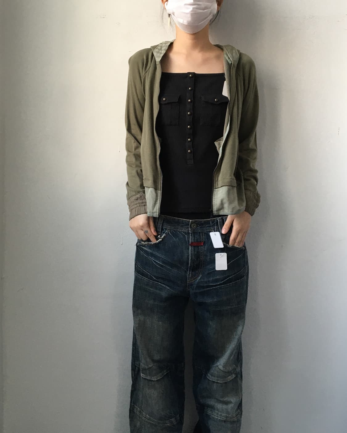 Line detail hood zip up 상품이미지6