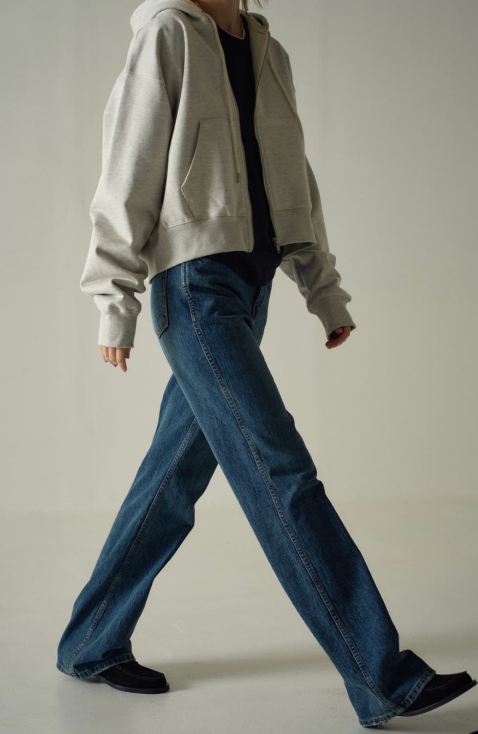 파사드패턴 부츠컷데님 빈티지워싱 상품이미지1