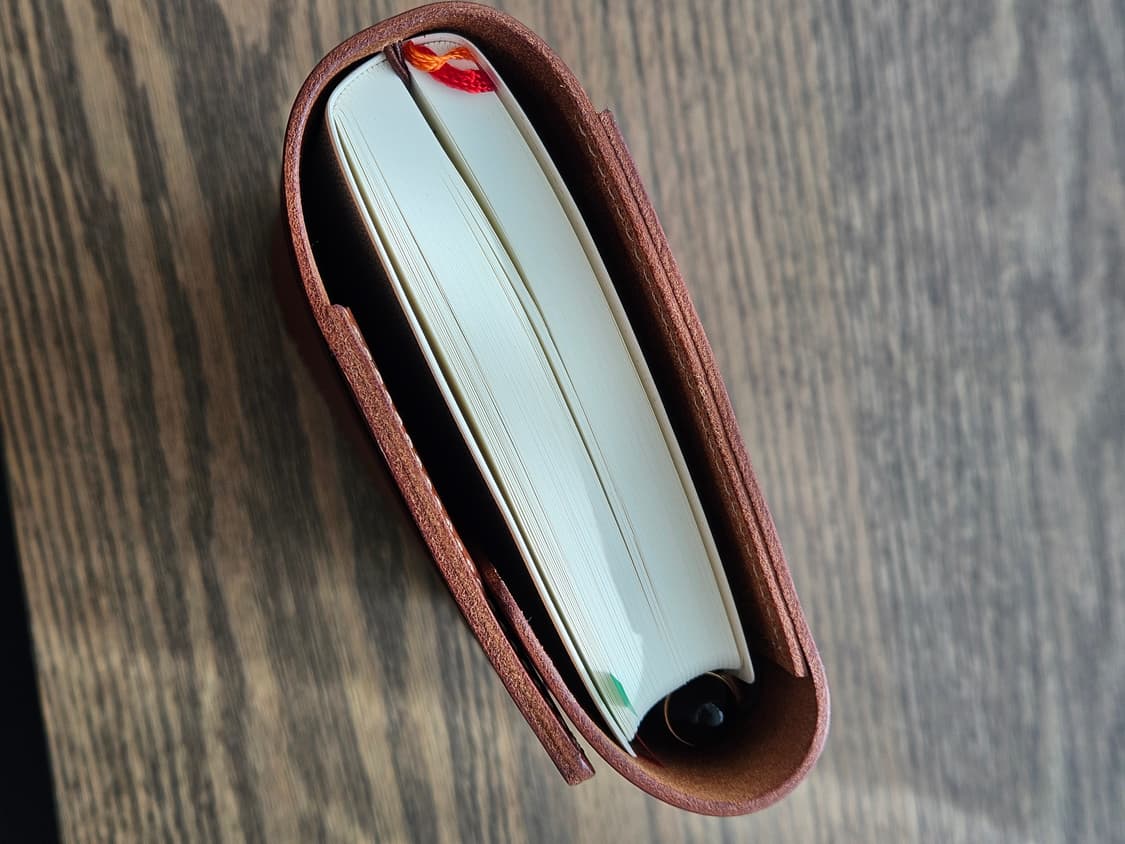 트래블러스 노트 스타일 트라이폴드 가죽 커버 A6 상품이미지10