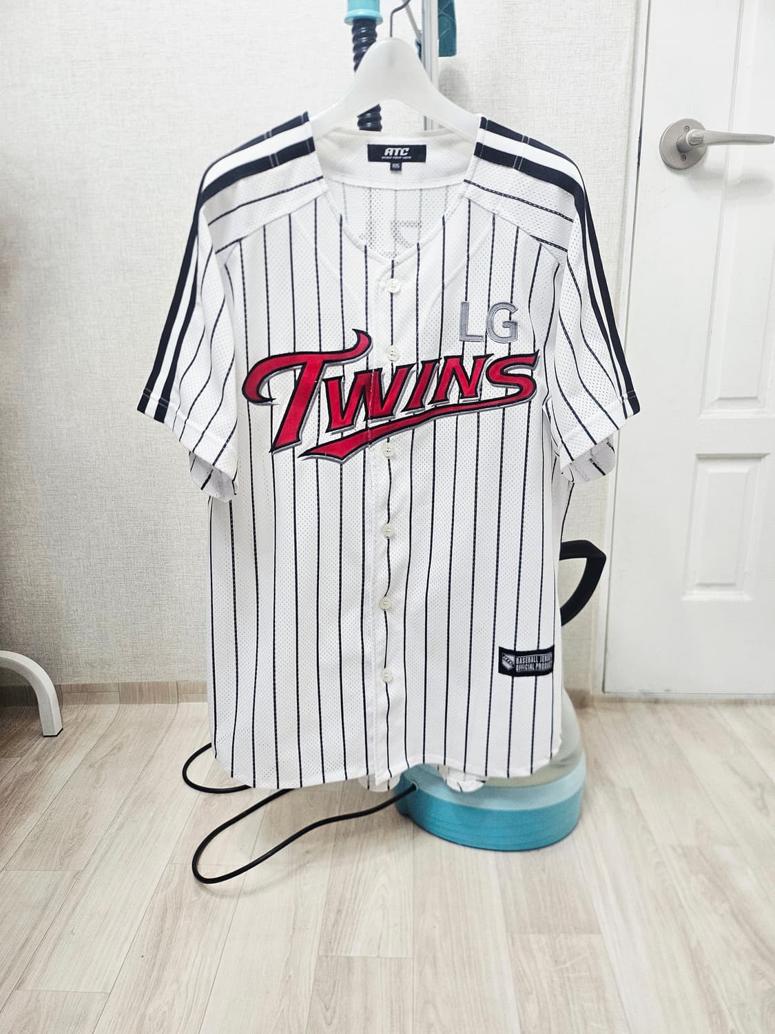 (105)XL ☆초대장급☆ ATC LG트윈스 [흰검] 유강남유니폼 상품이미지1