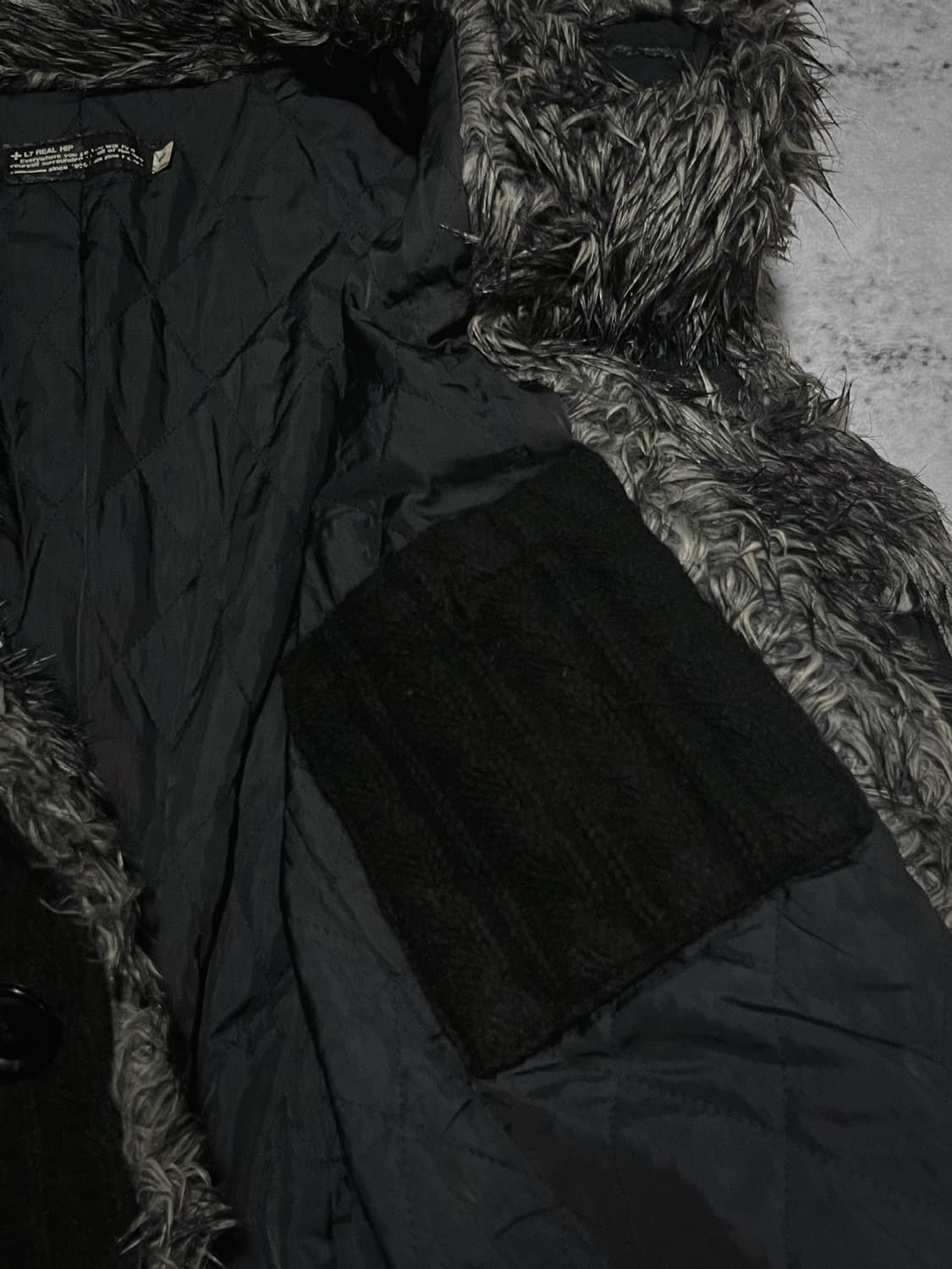 (L7 real hip) 00s archive fur knit  상품이미지5