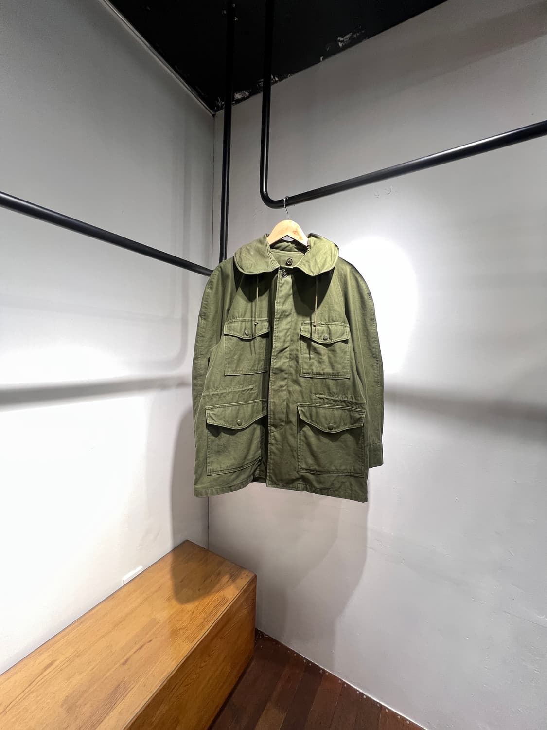 60‘s USAF OG-107 코튼 샤틴 필드 자켓 상품이미지1