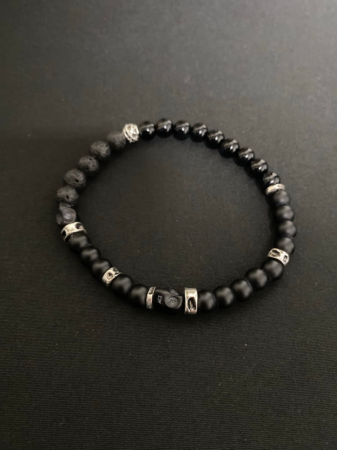 블랙 레이어드 팔찌 2개 set 상품이미지2