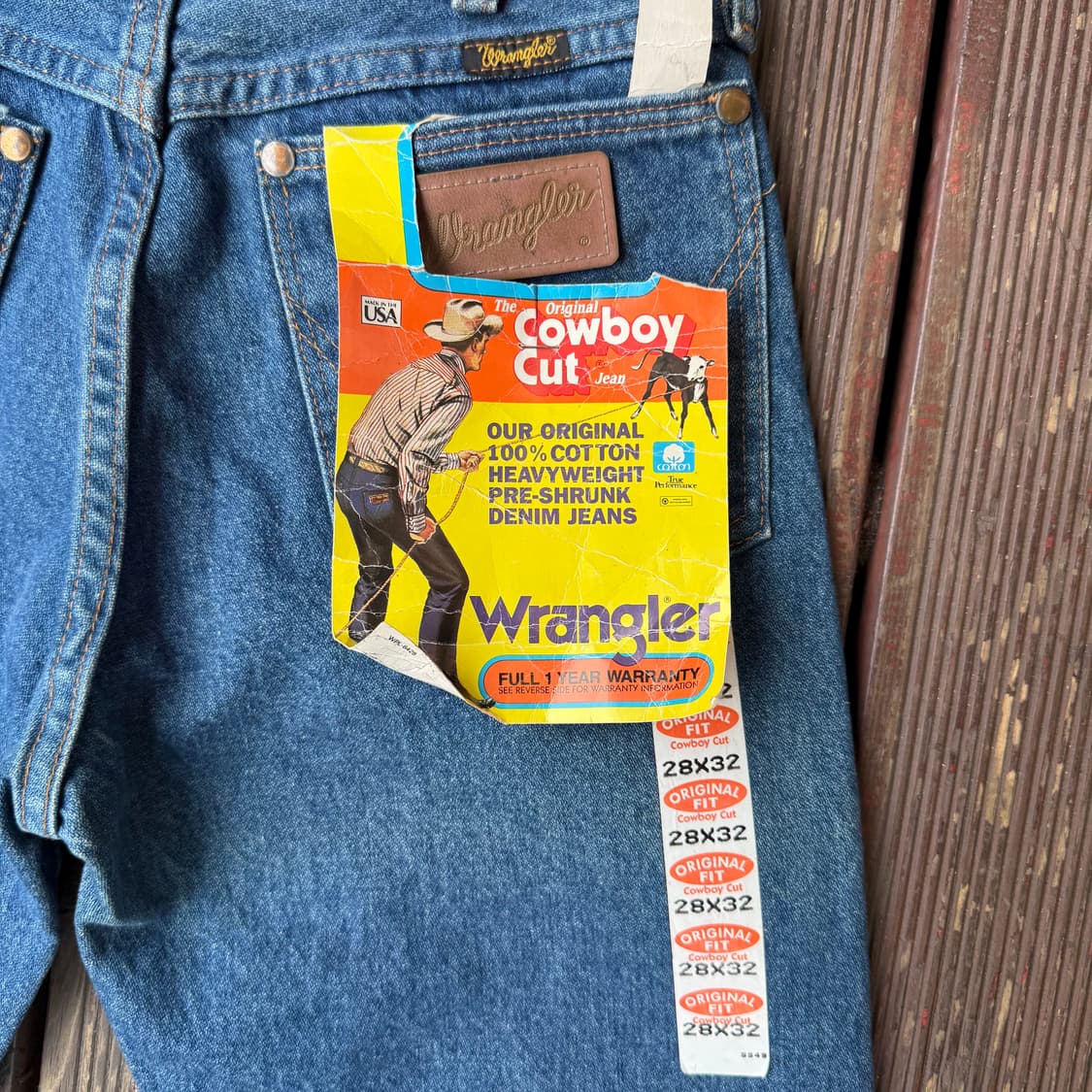 80s 랭글러 스트레이트핏 데님팬츠 상품이미지3