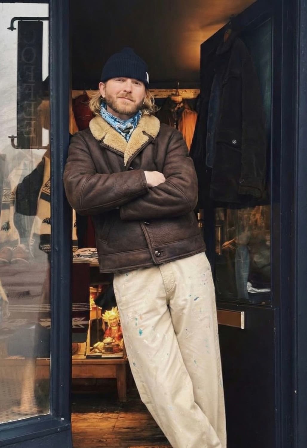 [USA]쇼트 쉽스킨 시어링 자켓 상품이미지8