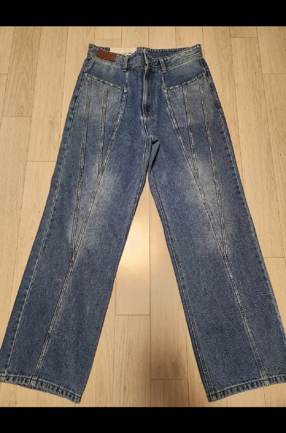 앤더슨벨  시에나 패널 와이드 레그진  33 상품이미지6