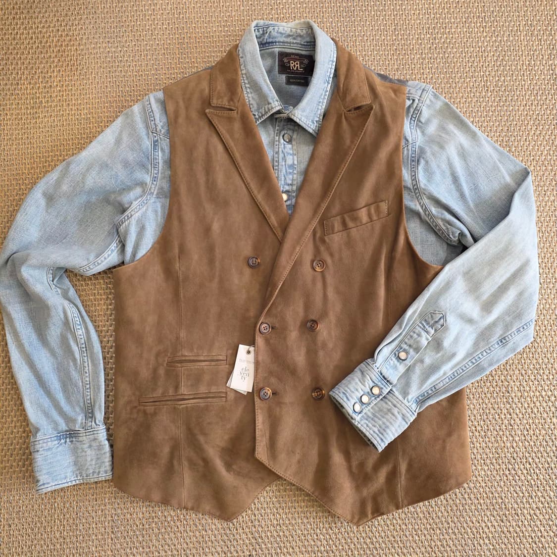 Eleventy 일레븐티 이탈리안 최고급 스웨이드 가죽 더블 웨이스트 코 상품이미지4