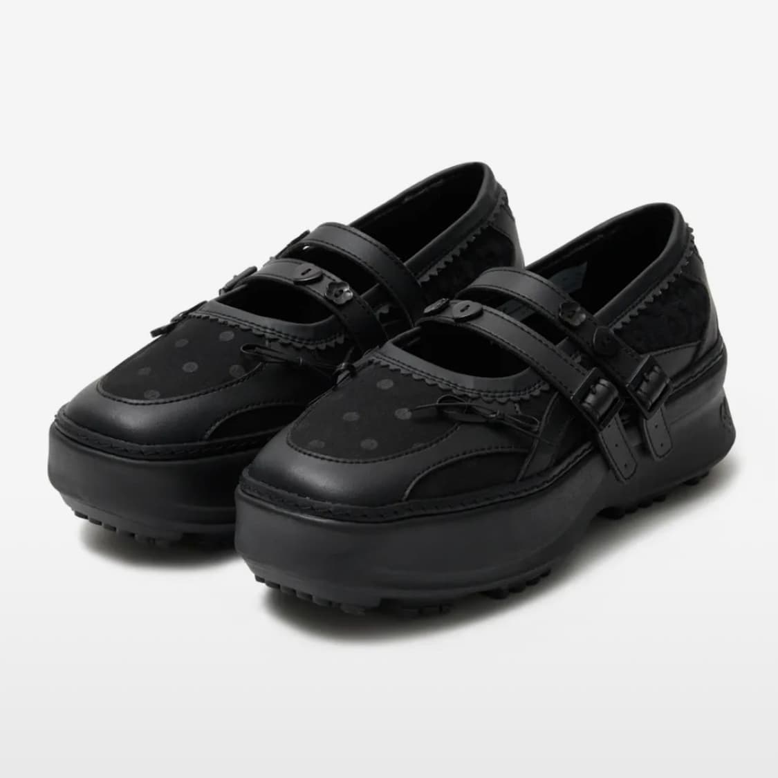 뚜오미오 x 플러피시트러스 메멘토 패치워크 플랫폼 메리제인 (블랙) 상품이미지1