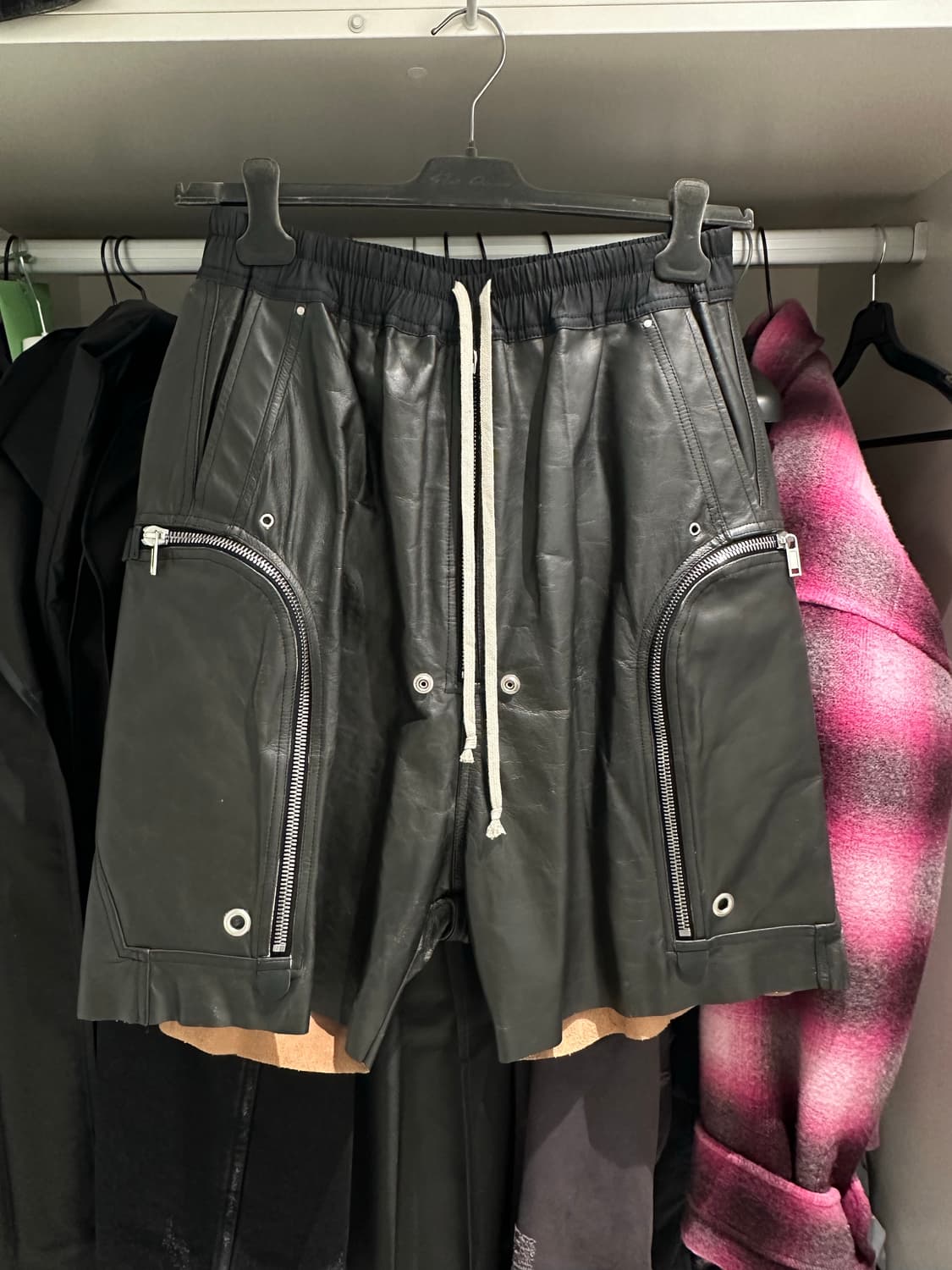 릭오웬스 바우하우스 벨라 레더 쇼츠 50사이즈  상품이미지1