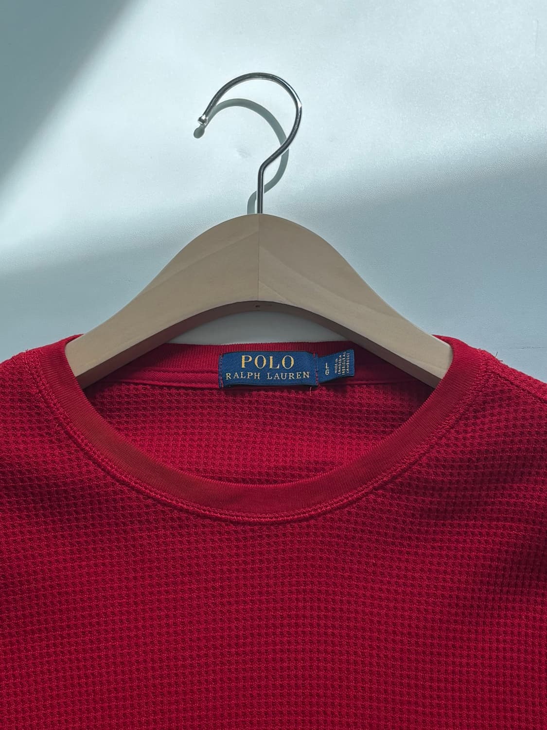 Polo 폴로 랄프로렌 레드 와플슬리브 상품이미지6
