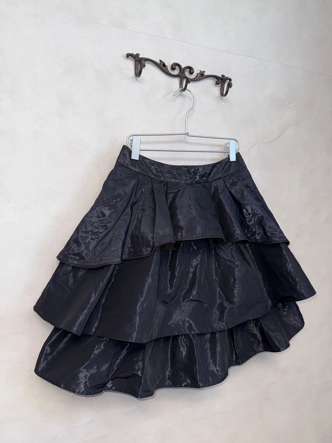 Metal black zipper balloon cancan skirt 상품이미지2