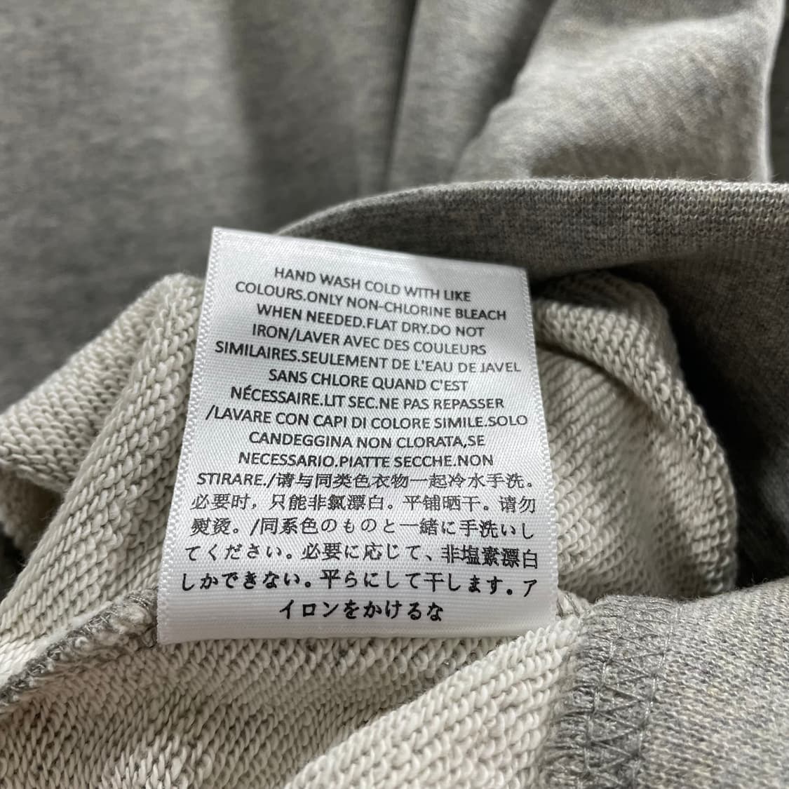 피어오브갓 에센셜/ 체스트 로고 폴로 티셔츠 헤더 오트밀/ L 상품이미지7