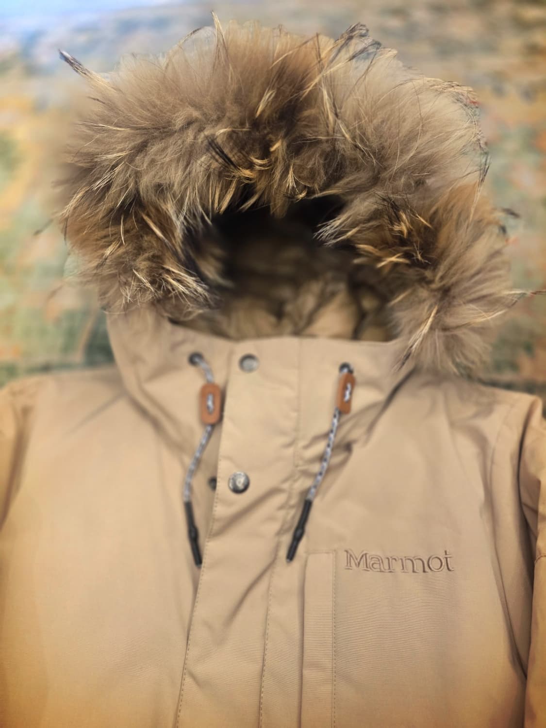 마모트(Marmot)락쿤 퍼  덕다운 야상 패딩 상품이미지2