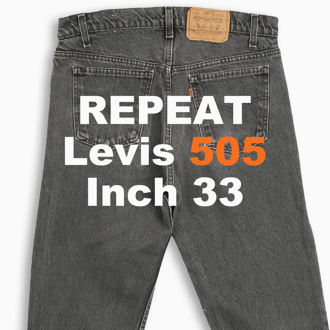 리바이스 505 오렌지탭 흑청 블랙진 80s USA OR50534136 상품이미지1