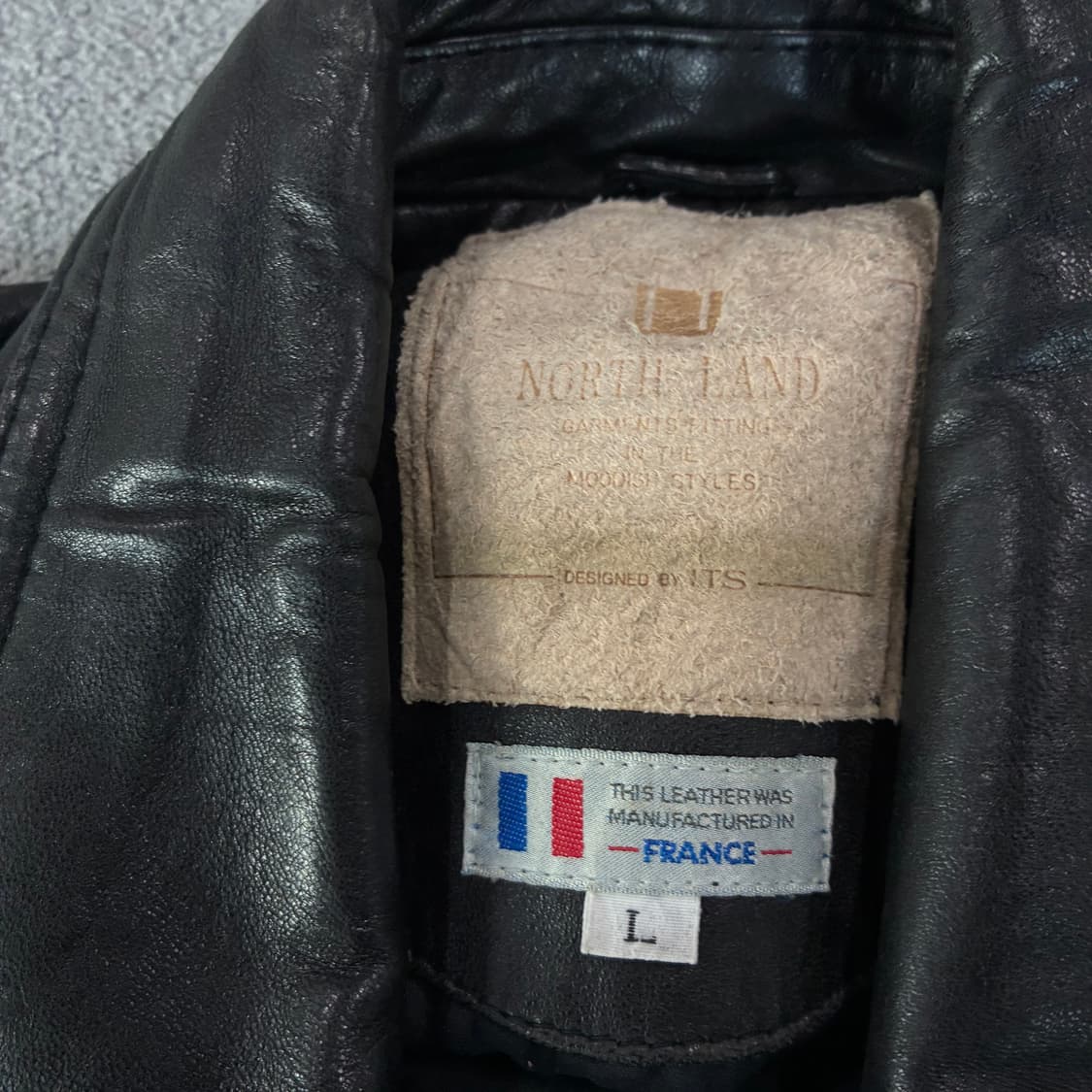 일본택 프랑스 y2k 가죽 레더 자켓 105 상품이미지2