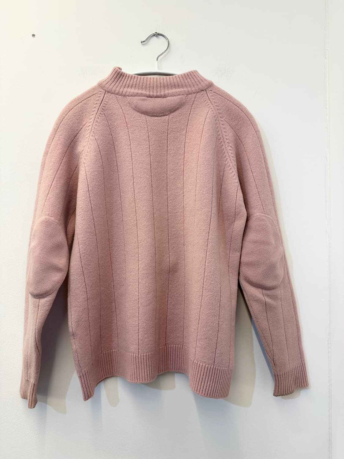 105) 라코스테 핑크 니트 티셔츠 어깨 지퍼 상품이미지2