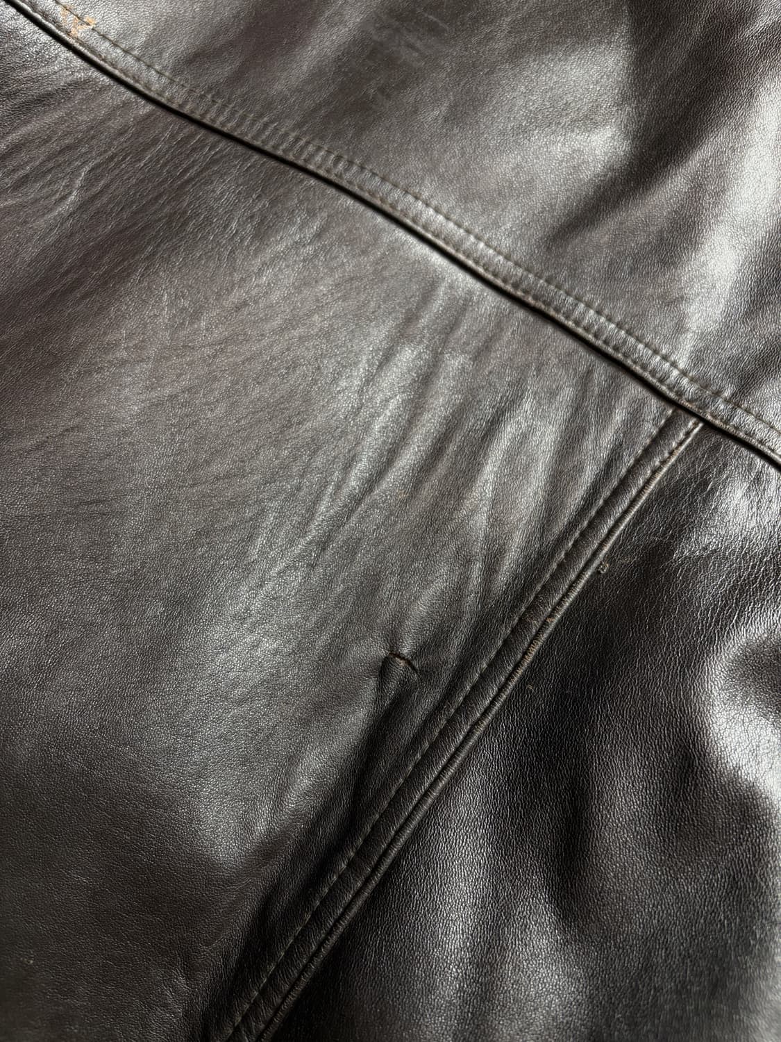 빈티지 아카이브 양가죽 레더 봄버 자켓 브라운 2786 상품이미지6