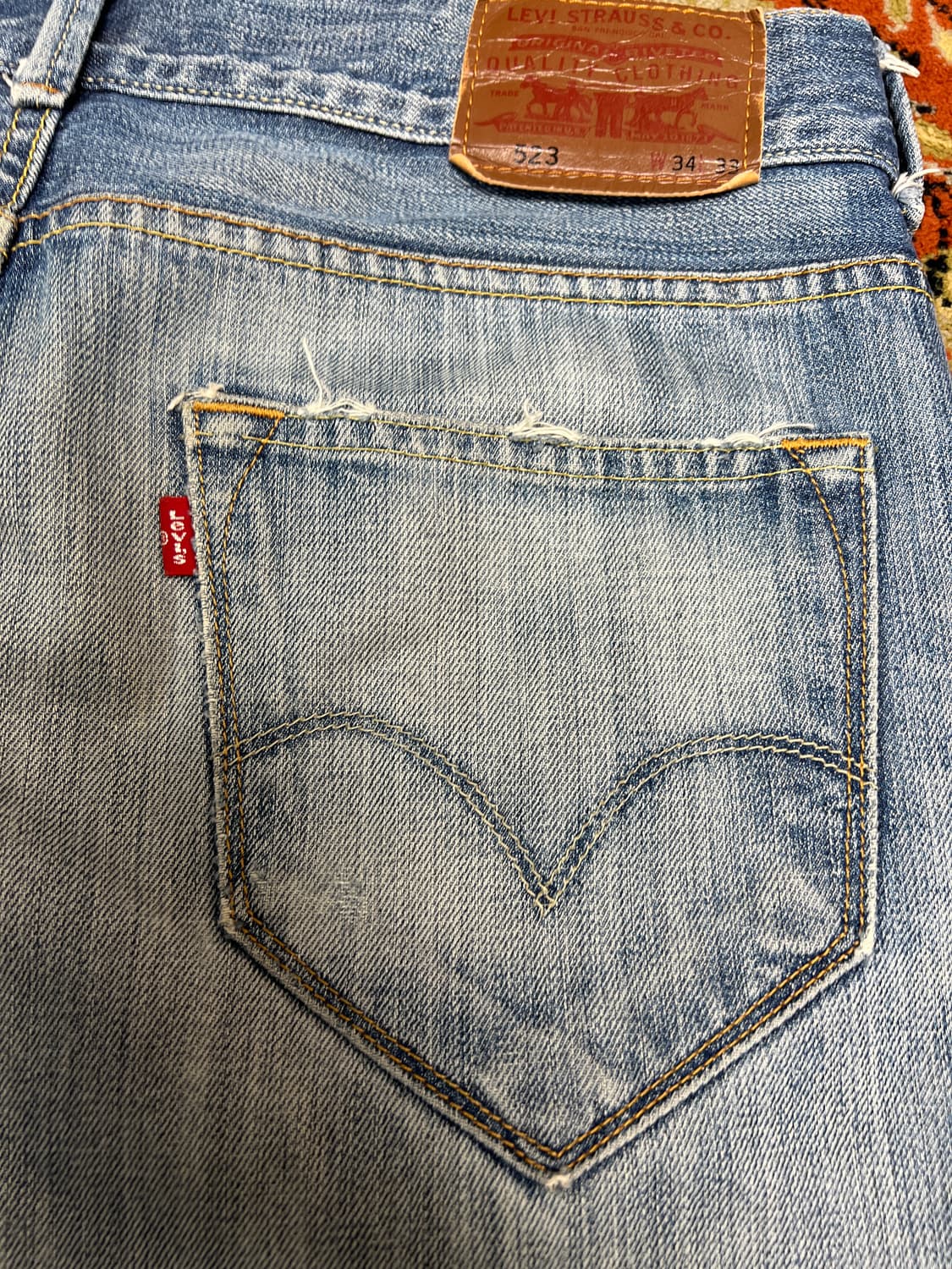 [34] LEVIS 리바이스 523 스트레이트 디스 데님팬츠 상품이미지7