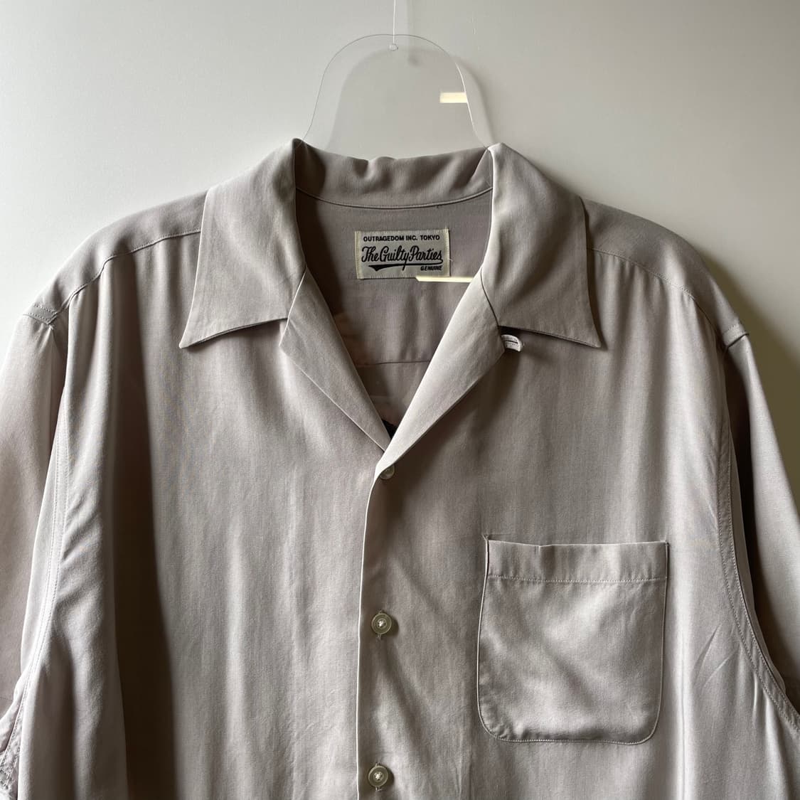 와코마리아 리오셀 오픈카라 반팔셔츠 상품이미지3