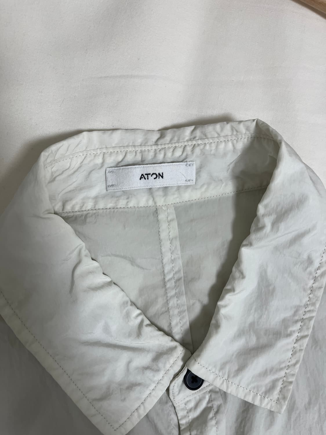 ATON hand dyed nylon shirt jacket 2사이즈 상품이미지6