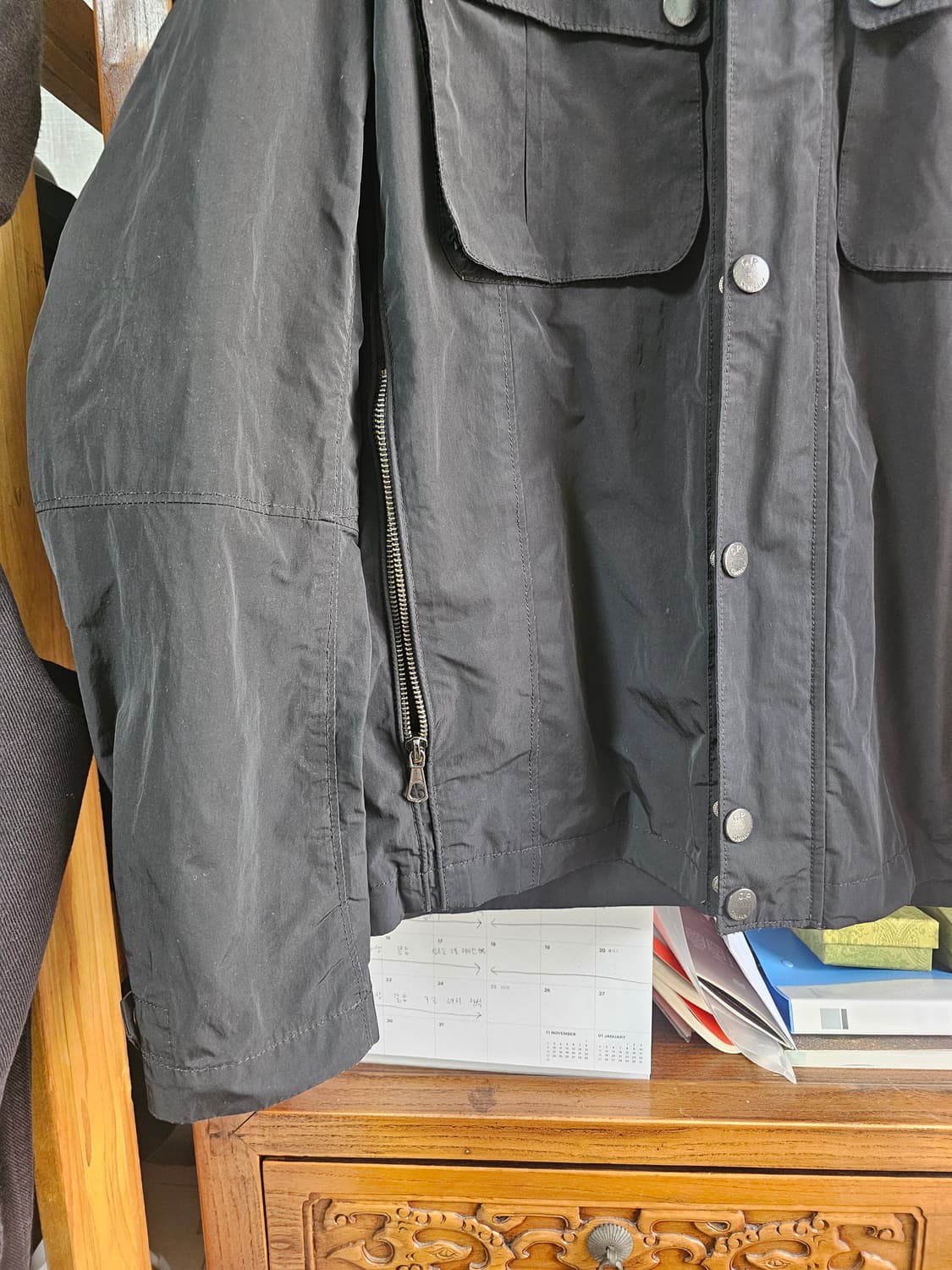 원가 70만 씨피 CP컴퍼니 블랙 야상형 나일론 자켓 팔아요 상품이미지3