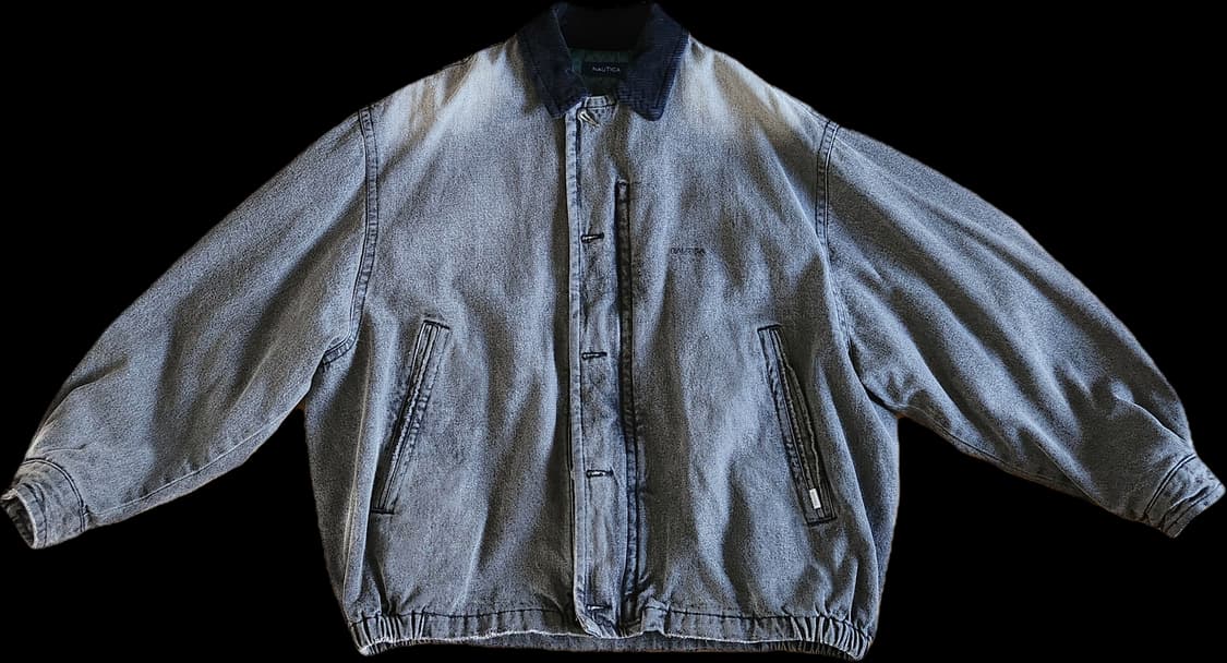 노티카 재팬 데님 블루종 블랙 팔아요 상품이미지2