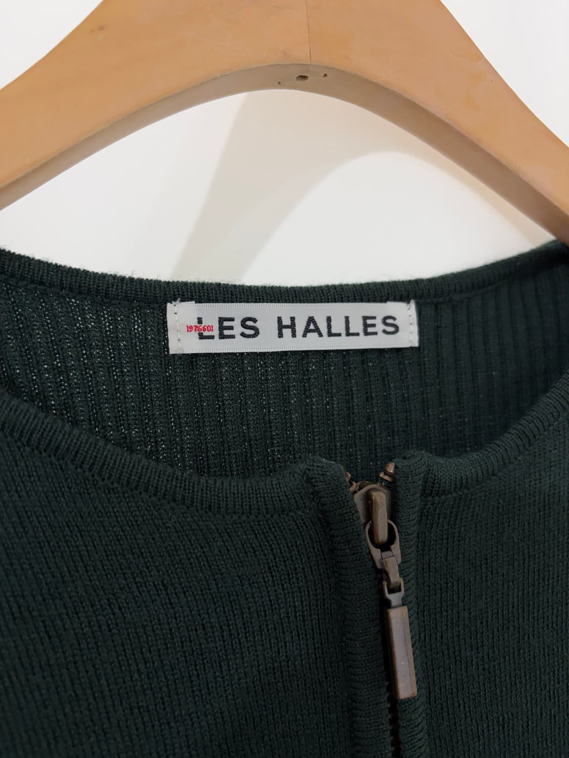 LES HALLES wool knit zip up 상품이미지5