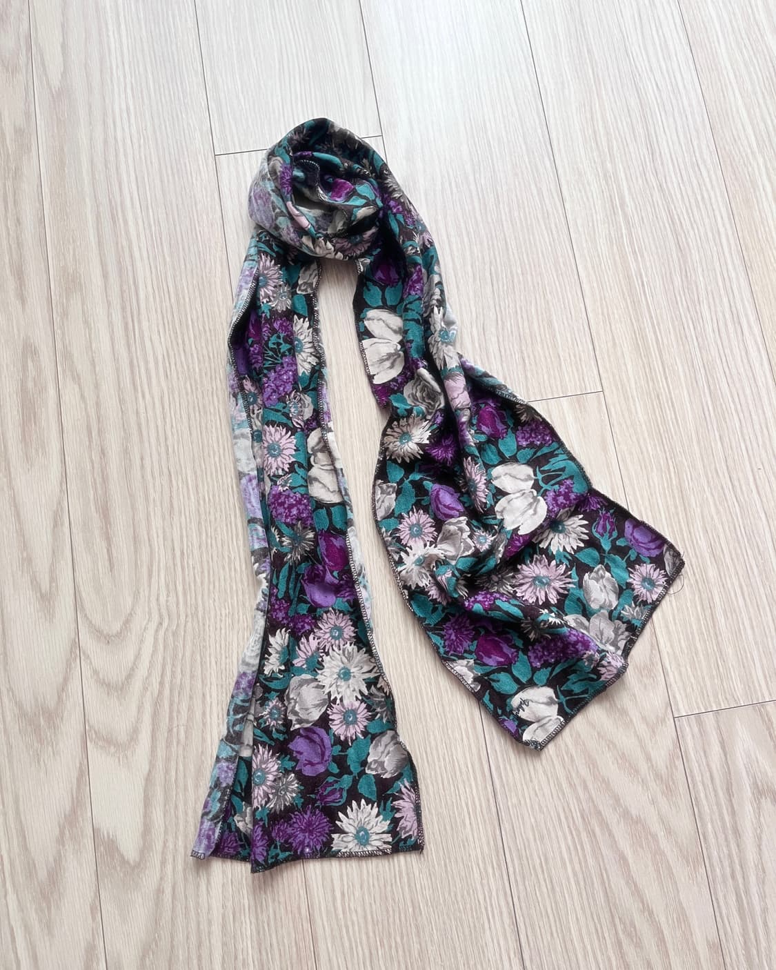 보라 꽃 모리걸 스카프 상품이미지2