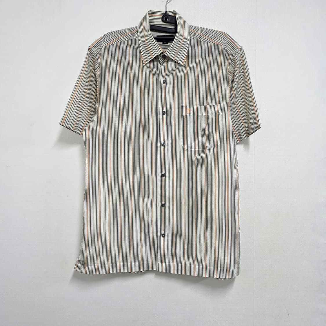 95 닥스 스트라이프 반팔 셔츠 베이지 상품이미지1