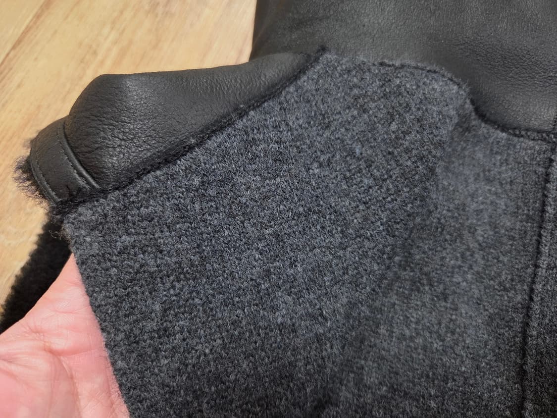 쏘울(SO.WOOL) 터키 무스탕 리버시블 후드 롱베스트 55-66  상품이미지9