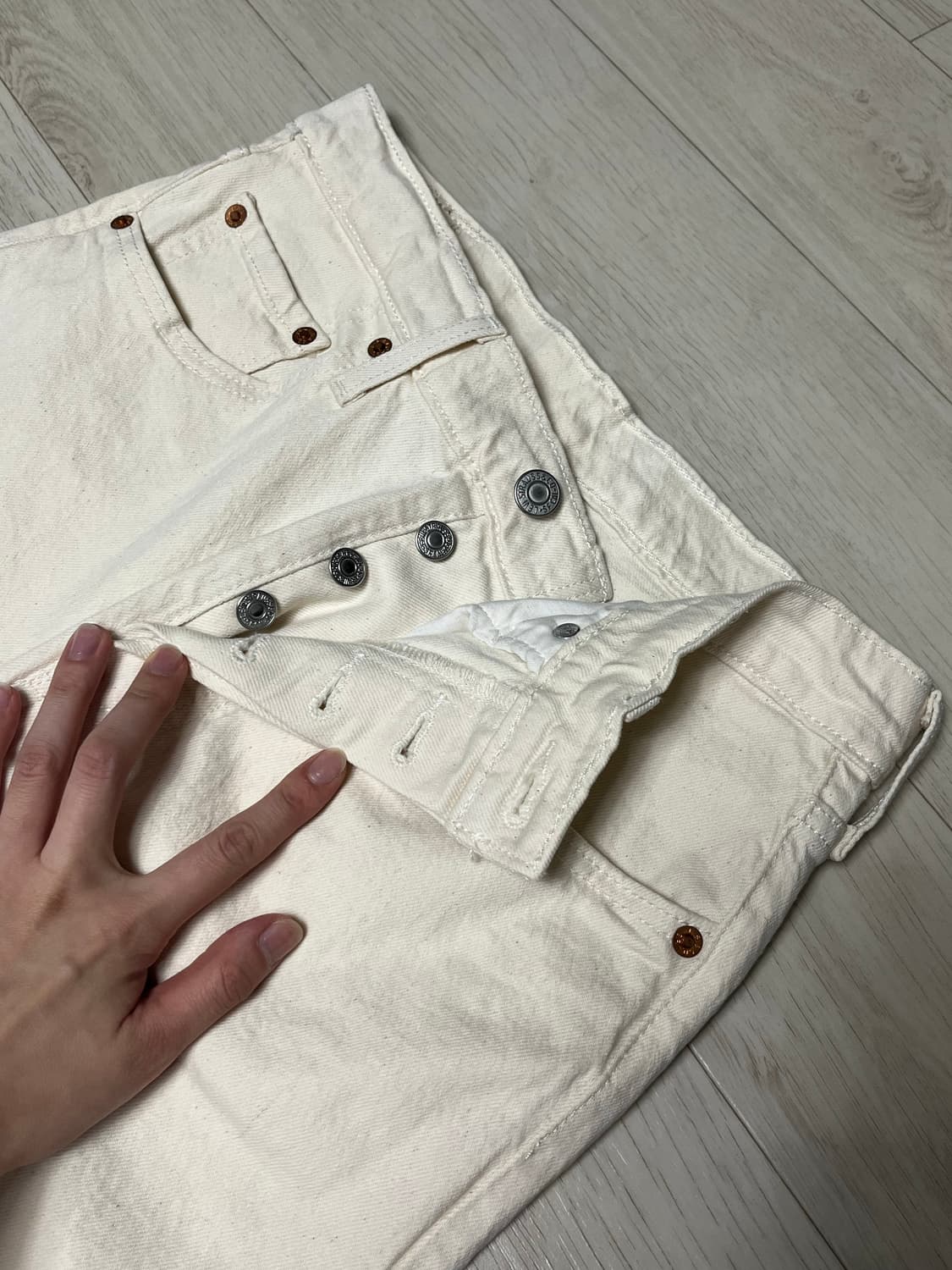 리바이스 501 아이보리 상품이미지1