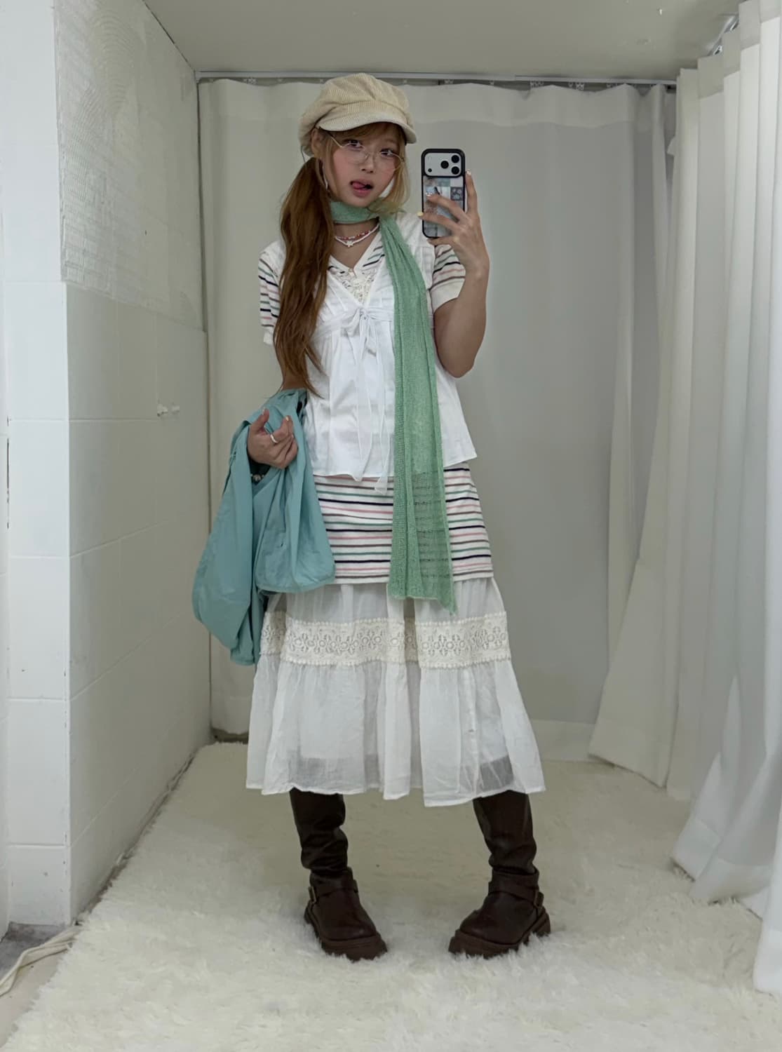 민트 너드 하구미 니혼진 바람막이 코디세트 상품이미지2