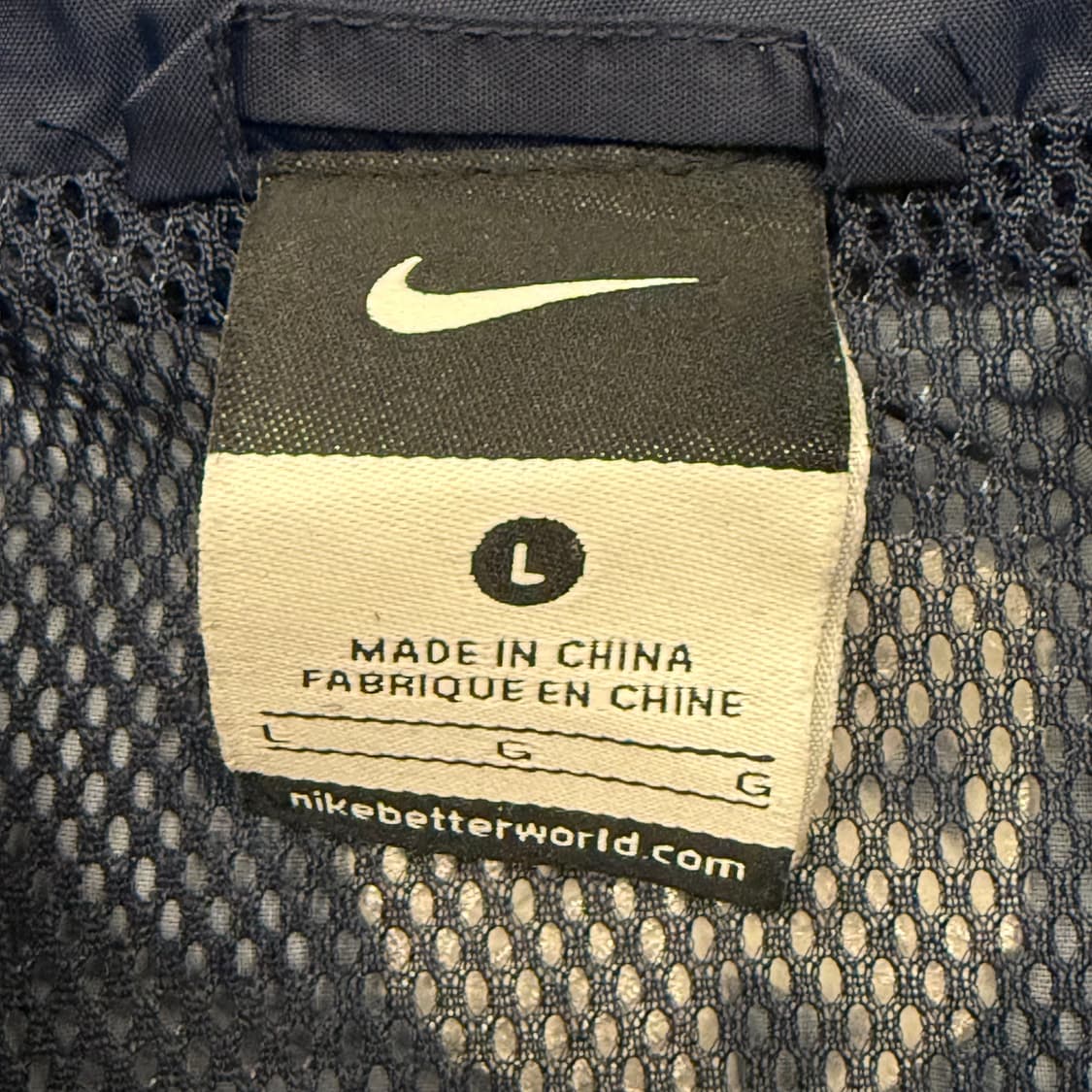 [정품/L] 나이키 네이비 후드 바람막이 점퍼 b18 상품이미지5